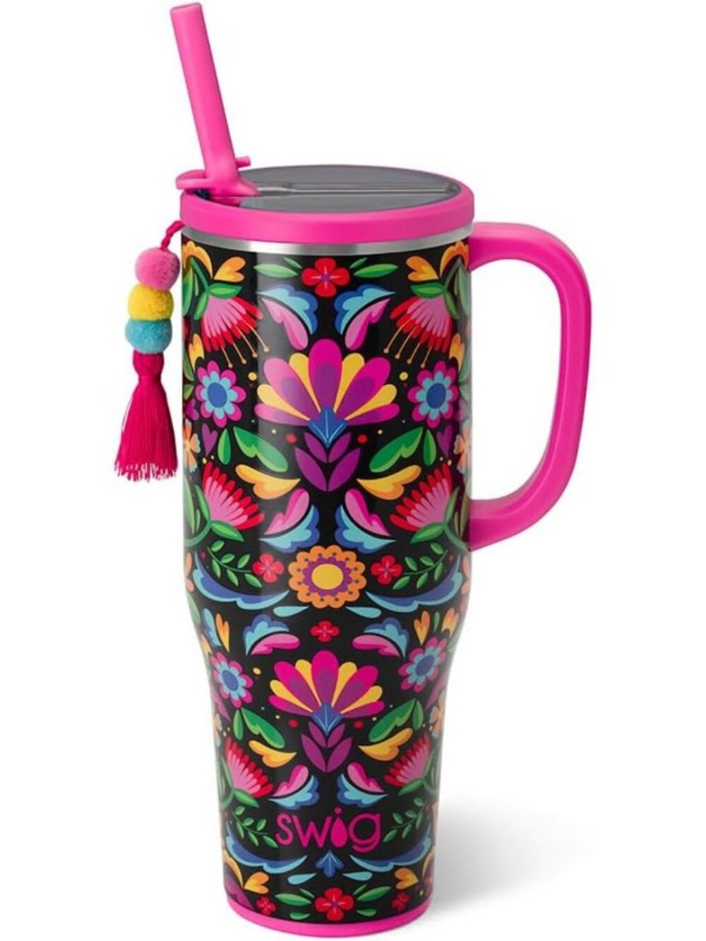 Insulated 40oz Mega Mug with Handle & Straw - Perfect for Hot & Cold Beverages